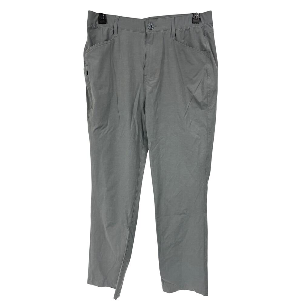 HUK Men's Lightweight Gray Casual Pants - Size 36x32